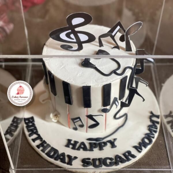 2 Pounds Music theme cake.